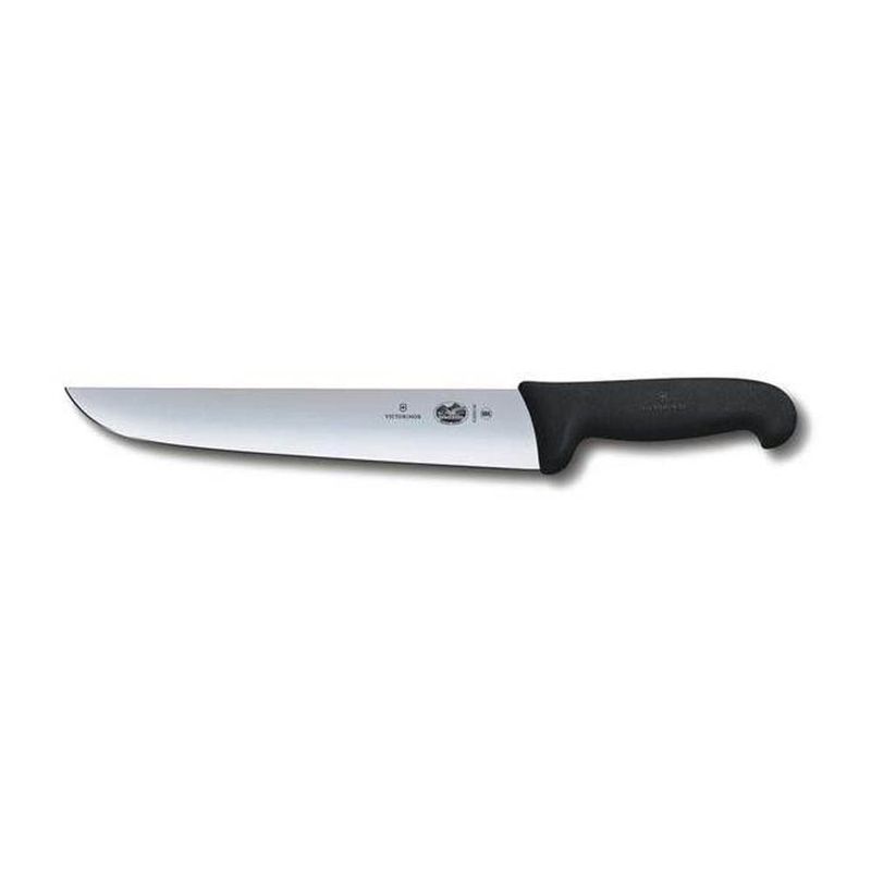 Cuchillo Carnicero Fibrox color Negro. Hoja 20 cm.