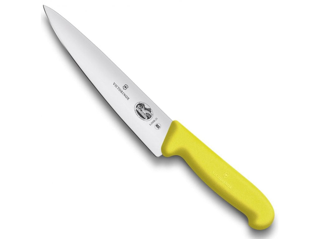 Cuchillo para trinchar Fibrox color Amarillo. Hoja 25 cm