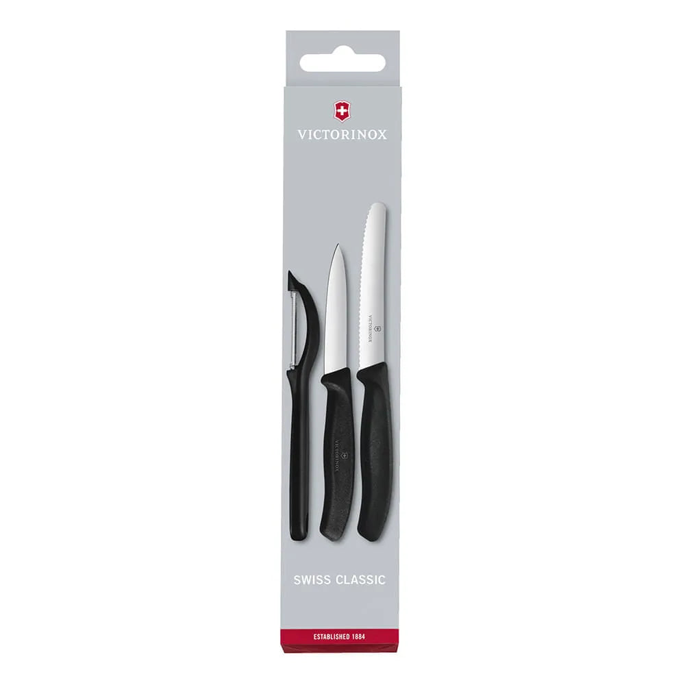 Set de cuchillos mondadores Swiss Classic con pelador universal, 3 piezas