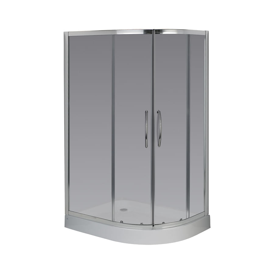 Cabina Ducha Ferrum NB2QZ C 120x90x185 Semicircular 2 puerta Transparente Derecho