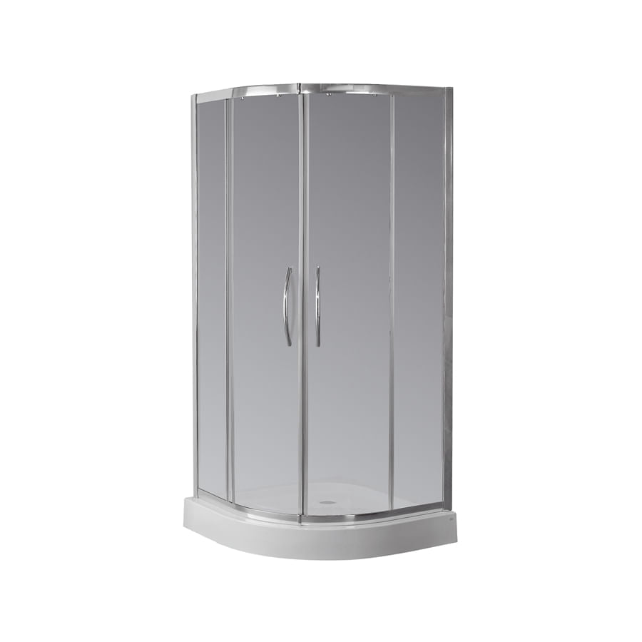 Cabina Ducha Ferrum NB9QY C 90x90x185 Semicircular 2 puertas Esmerilado