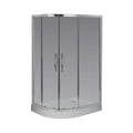 Cabina Ducha Ferrum NB2QZ C 120x90x185 Semicircular 2 puerta Transparente Izquierdo