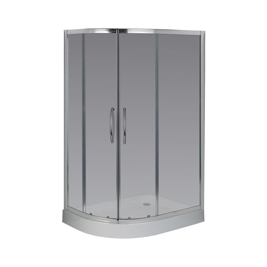 Cabina Ducha Ferrum NB2QZ C 120x90x185 Semicircular 2 puerta Transparente Izquierdo