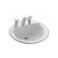 Lavatorio Encastrar Sobre Mesada Elea Oval LO1F Blanco 1 ag