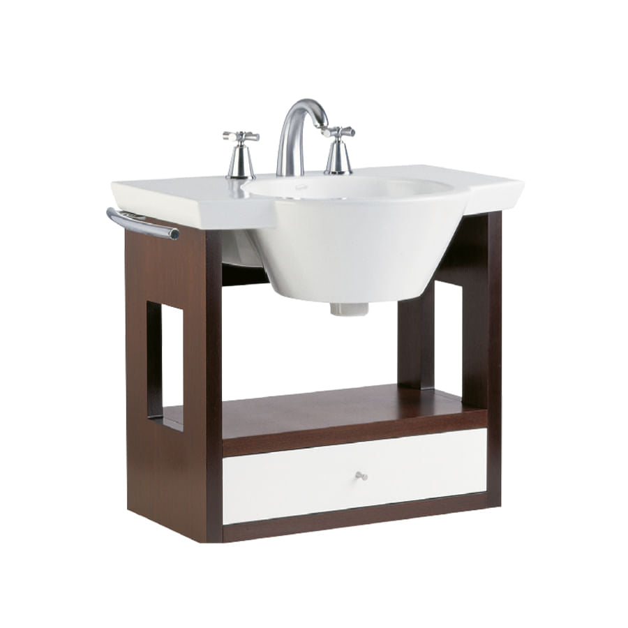 Vanitory Ferrum Marina 65cm 3H Blanco Mueble Cafe Colgante