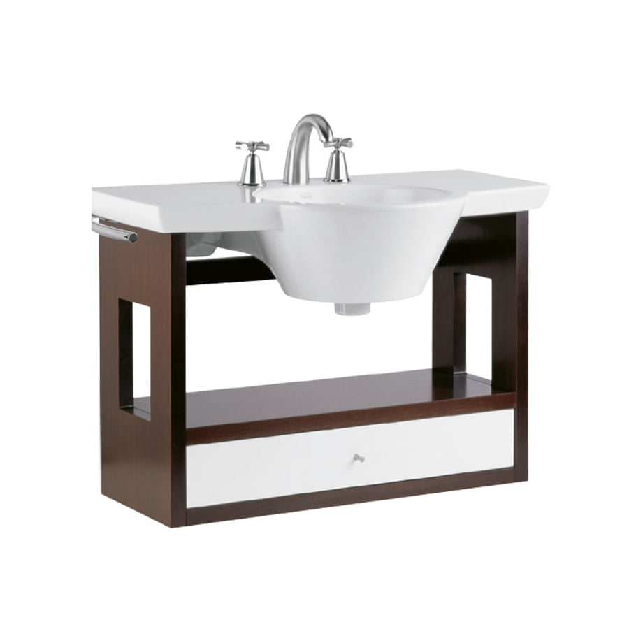 Vanitory Ferrum Marina 85cm 3H Blanco Mueble Cafe Colgante