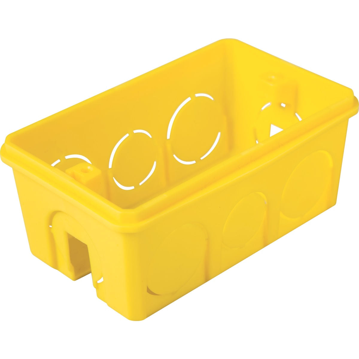 Caja Luz Rectangular 4x2 Tramontina 57500/041 Amarilla