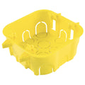 Caja Luz Cuadrada 4x4 Tramontina 57500/072 DryWall Amarilla