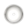Lavatorio Encastrar Sobre Mesada Inox Redondo 94105/207 AB 34x14cm