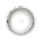 Lavatorio Encastrar Sobre Mesada Inox Redondo 94105/207 AB 34x14cm