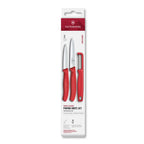 Set cuchillos mondadores Swiss Classic con pelador I, 3 piezas