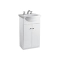 Mueble Vanitory Venecia 48cm Piso Blanco Puerta Lisa