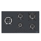 Placa Coccion Vidrio Gas 5 Quemador 94709/321 86x51 Negro Triple