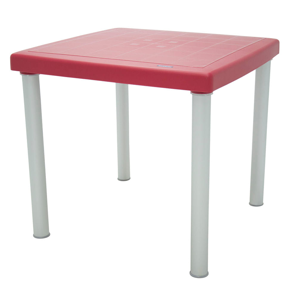 Mesa Cuadrada Tramontina Mona 92350/040 Roja