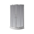 Cabina Ducha Ferrum NB9QZ C 90x90x185 Semicircular 2 puertas Transparente