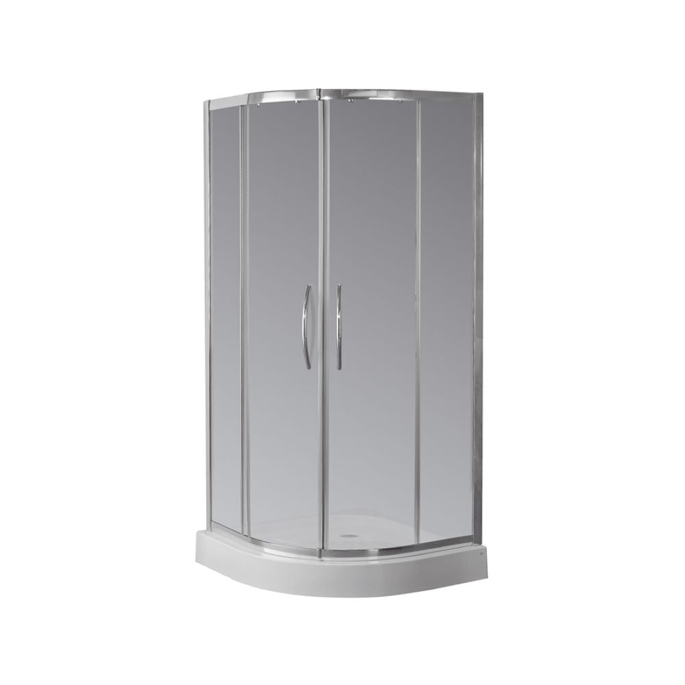 Cabina Ducha Ferrum NB9QZ C 90x90x185 Semicircular 2 puertas Transparente