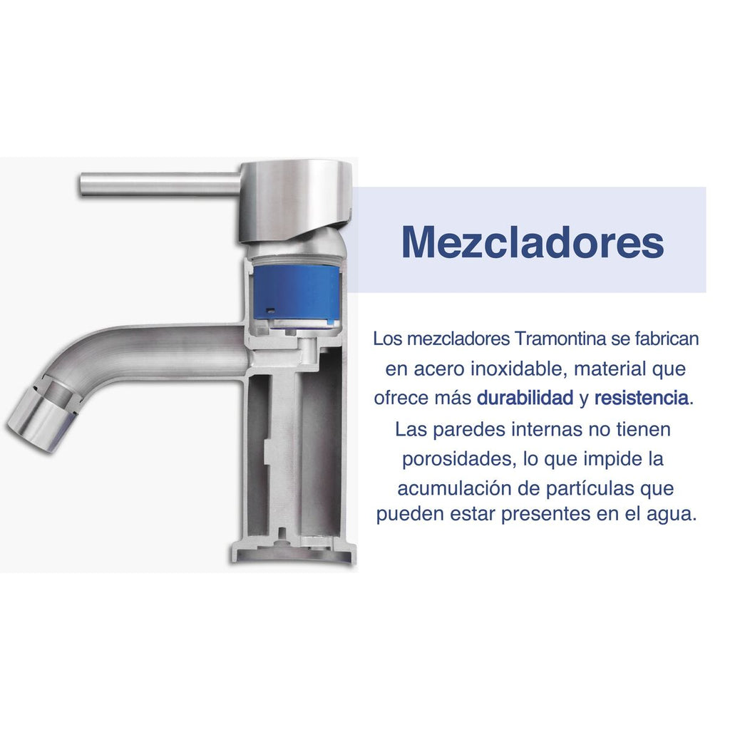 Mezcladora Mesada Monocomando Tramontina Angolare 94520/022