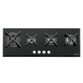 Placa Coccion Vidrio Gas 4 Quemador 94732/124 100x38 Negro