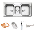 Lavaplatos Encastre Triple Inox 93830/123 100x50x18 con Accesorios