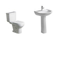Baño Bari Blanco Doble Descarga con Asiento y sin Accesorios