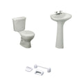 Baño Roma Blanco Palanca con Asiento y Accesorios 3 Pzas