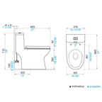 Inodoro OnePiece FV Cannes Blanco con asiento
