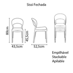 Silla Tramontina Sissi 92046/409 Negro