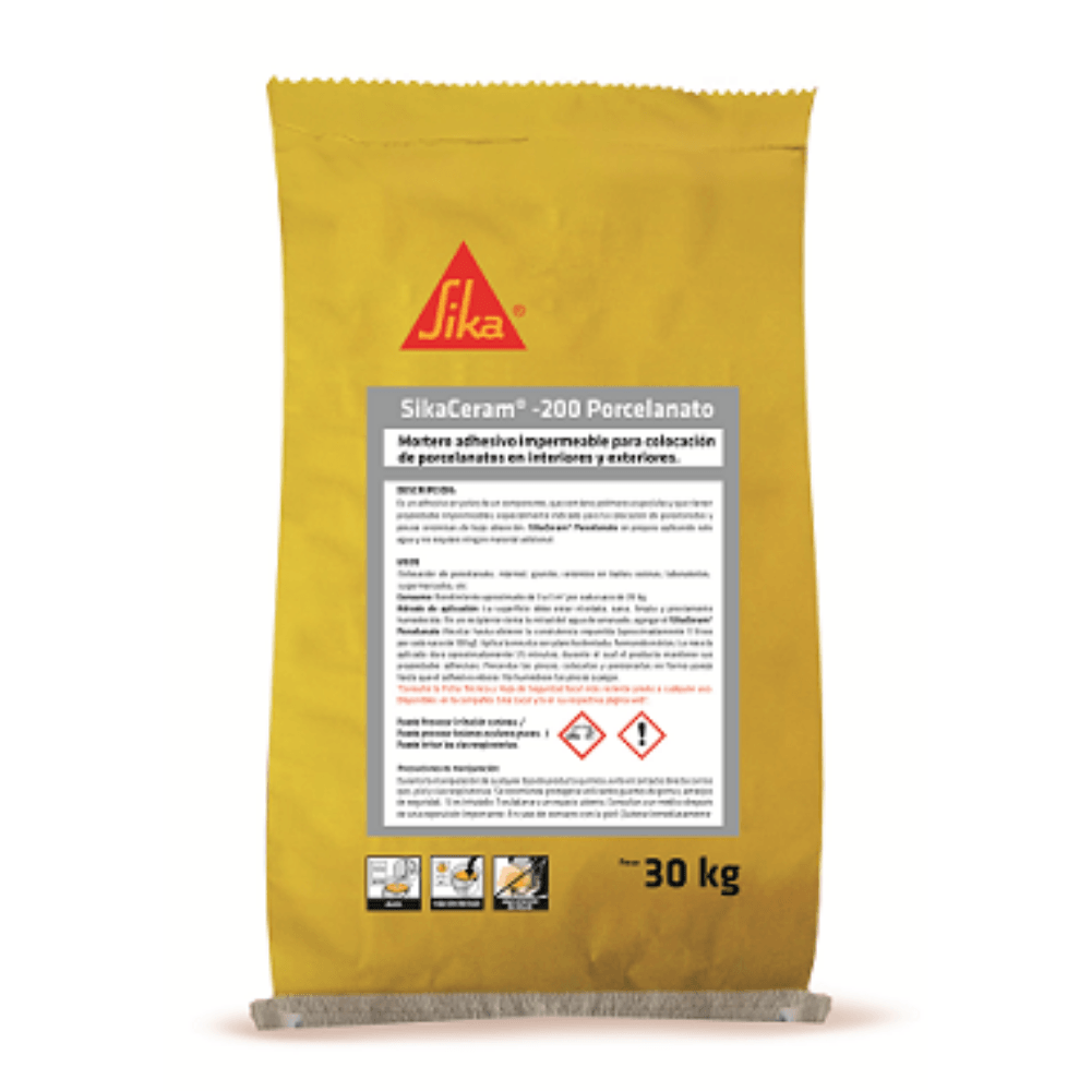 Adhesivo Cementicio Sika SIKACERAM-200 PORCELANATO (30 kg)