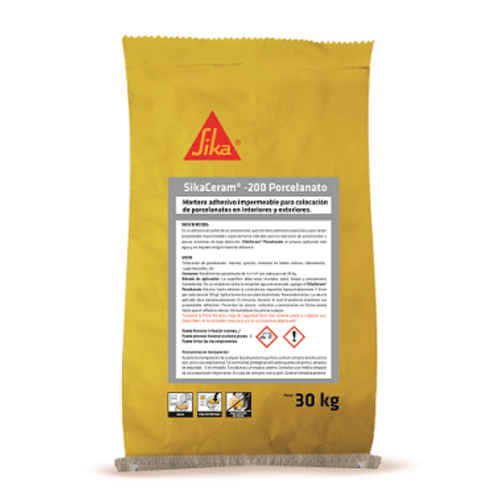 Adhesivo Cementicio Sika SIKACERAM-200 PORCELANATO (30 kg)