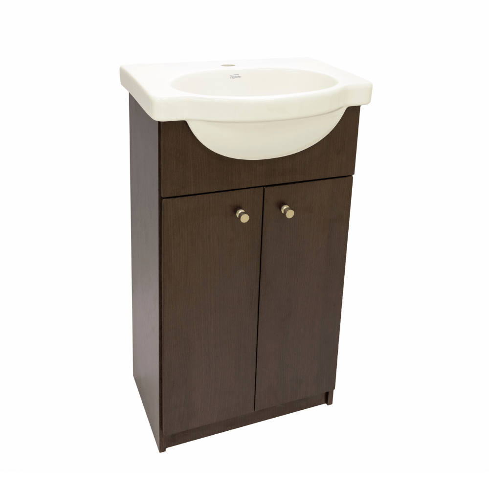 Vanitory Venecia 48cm 1H Blanco Mueble Wengue piso