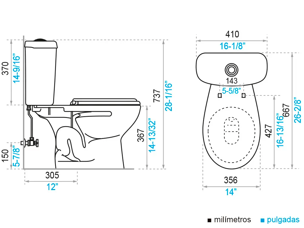 Baño Roma Gris Simple Descarga con Asiento y Accesorios 6 Pzas