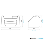 Portarrollo Ferrum B567 Blanco