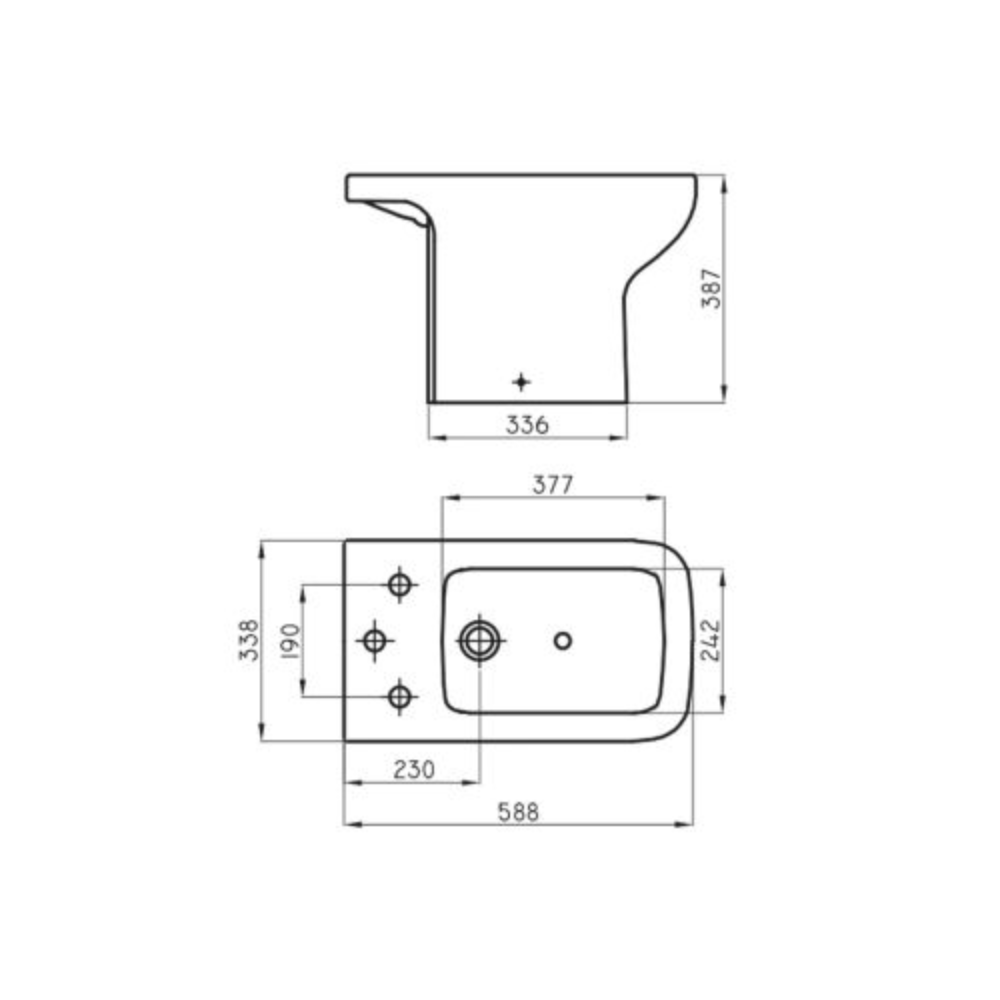Bidet Ferrum Trento Blanco BEL3J