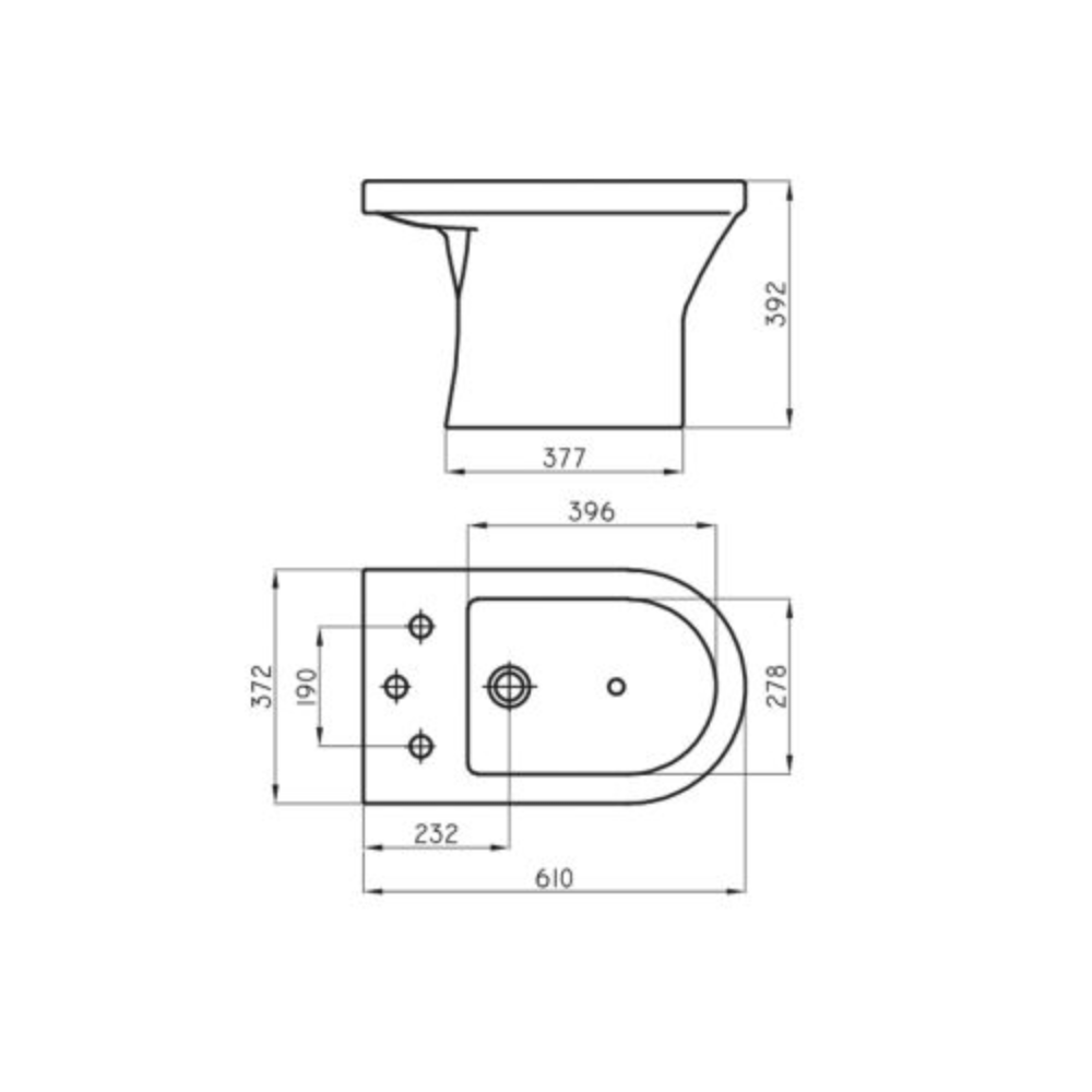 Bidet Ferrum Varese Blanco BJA3F