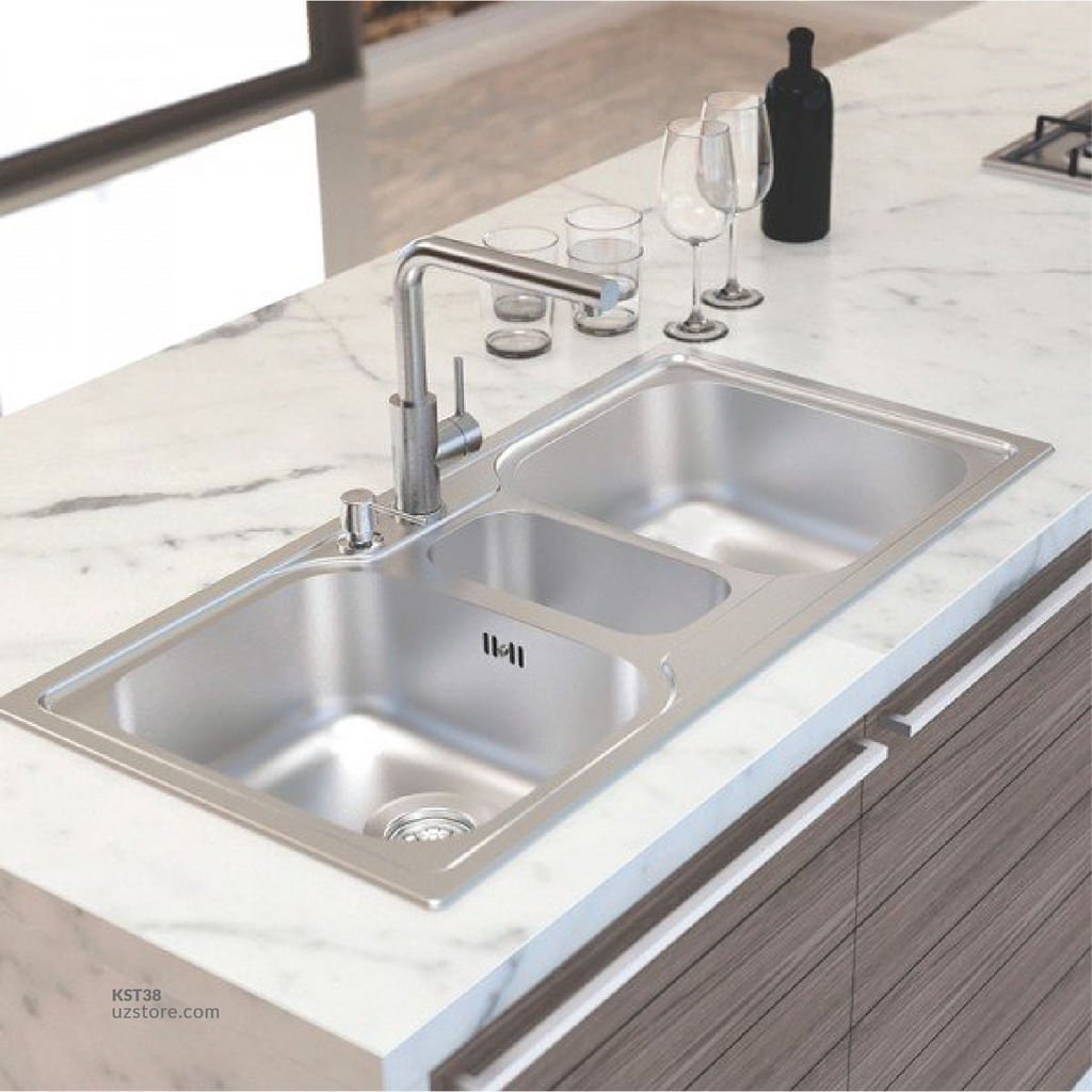 Lavaplatos Encastre Triple Inox 93830/123 100x50x18