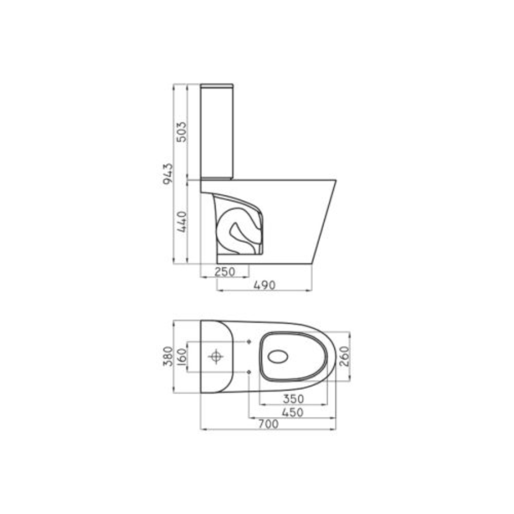 Inodoro Ferrum Marina Blanco Descarga Doble con Asiento THXUS