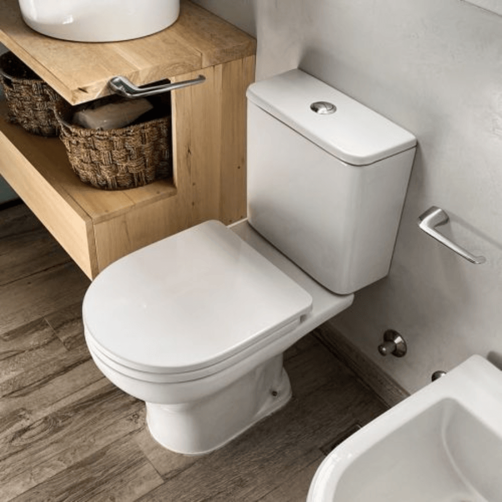 Inodoro Ferrum Veneto Blanco Descarga Doble sin Asiento