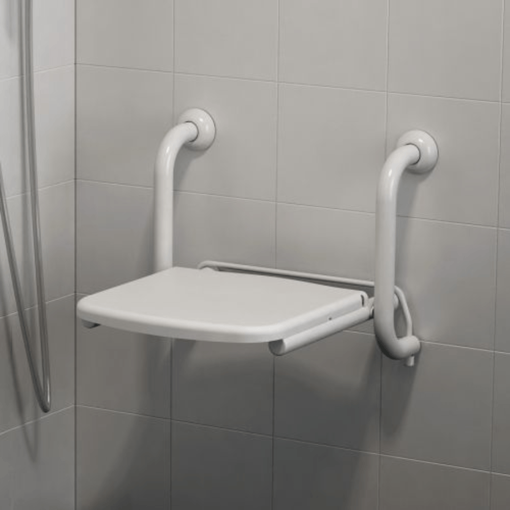 Silla Rebatible para Ducha Ferrum VTES Blanco