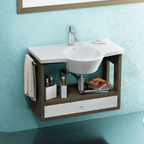 Vanitory Ferrum Marina 85cm 3H Blanco Mueble Cafe Colgante