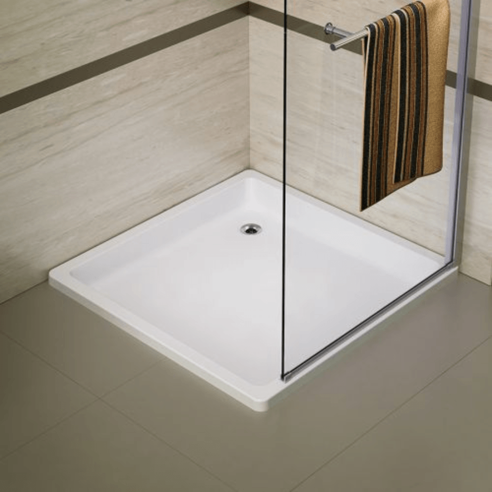 Receptaculo Acrilico Ferrum 90x90 RA90 Niza Blanco KHI-RC-040-BL