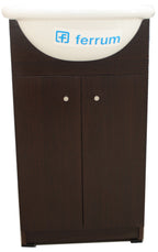 Mueble Vanitory Piso Avignon 50cm Wengue Puerta Lisa