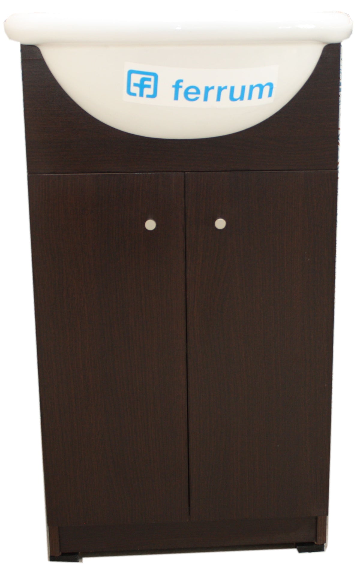 Mueble Vanitory Piso Avignon 50cm Wengue Puerta Lisa