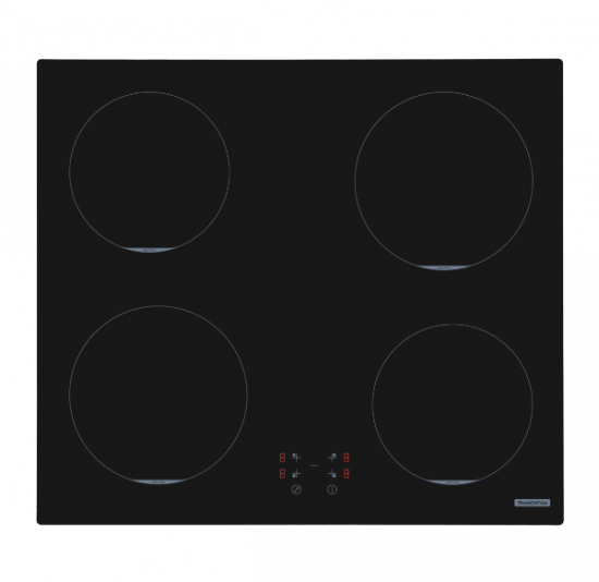 Placa Coccion Vidrio Electrico 4 Quemador 94751/022 59x52 Negro Induccion