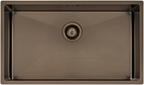 Cubeta Cocina Rectangular Simple Quadrum 94000/3503 74x44x20.5 Black