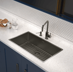 Cubeta Cocina Rectangular Simple Quadrum 94000/3503 74x44x20.5 Black