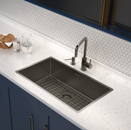 Cubeta Cocina Rectangular Simple Quadrum 94000/3503 74x44x20.5 Black