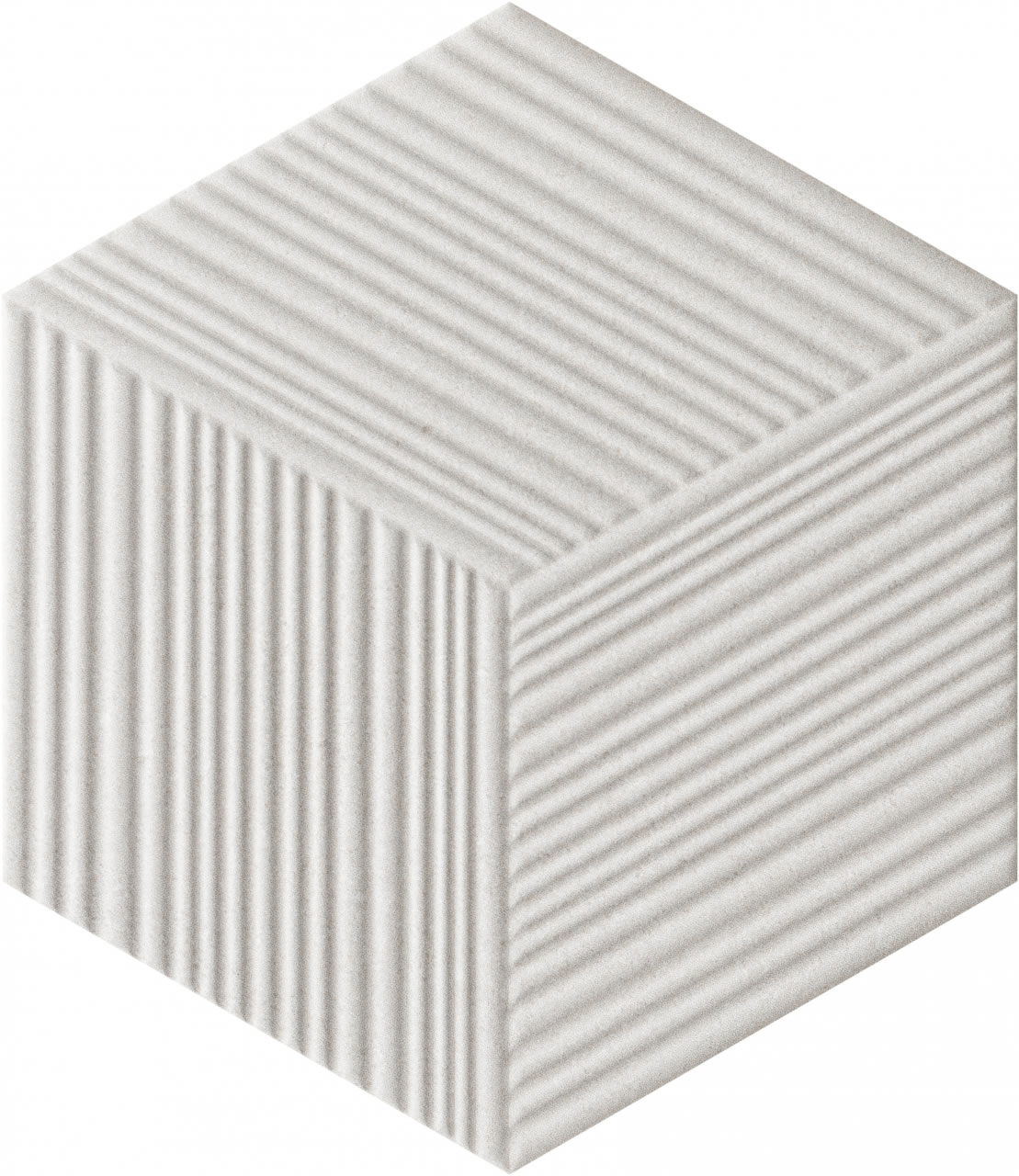 Revestimiento 18x20.8 Khali Hex Plisse Off White MA 0.98mt Piscina