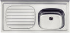 Lavaplatos Apoyo Simple Inox 93422/500 100x50 Es Izquierdo