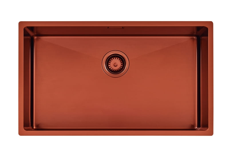 Cubeta Cocina Rectangular Simple Quadrum 94000/403 74x44x20.5 Pink Gold