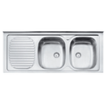 Lavaplatos Apoyo Doble Inox 93445/600 120x50x15 Esc Derecha